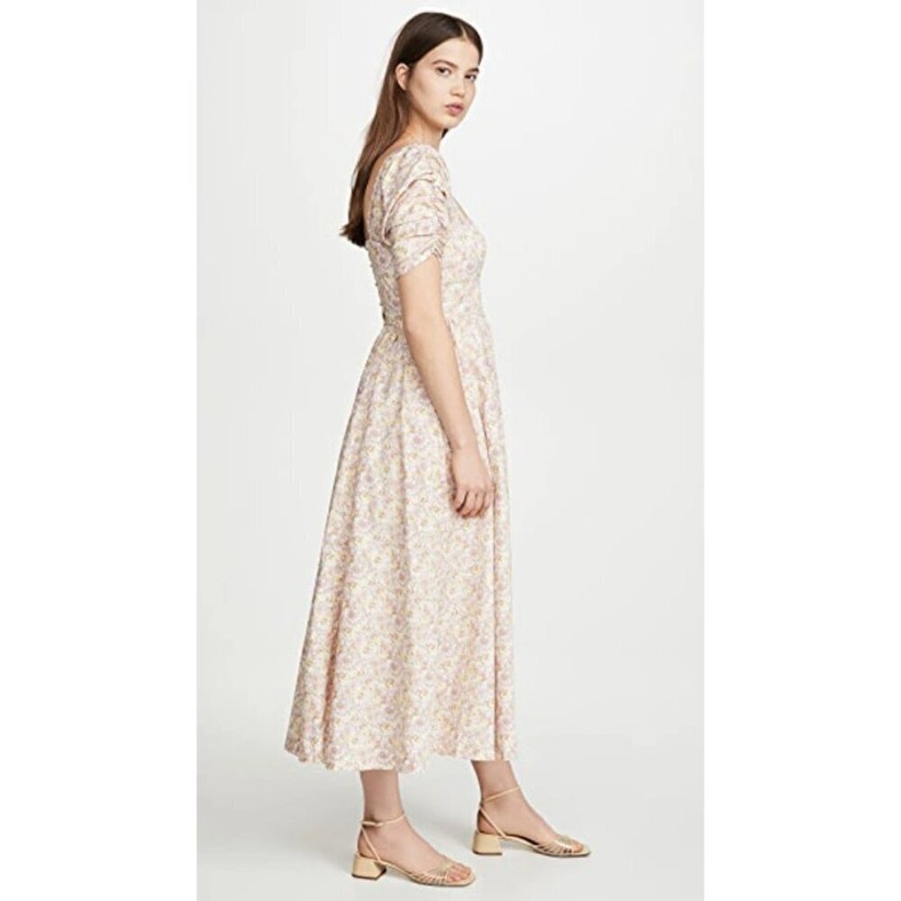 She’s A Dream Free People Midi Dress Size 2-Floral Powder Combo OB1086666 NEW - Picture 4 of 6